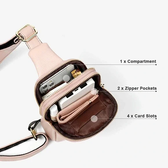 Addison crossbody vegan leather purse NWT - Picture 5 of 5